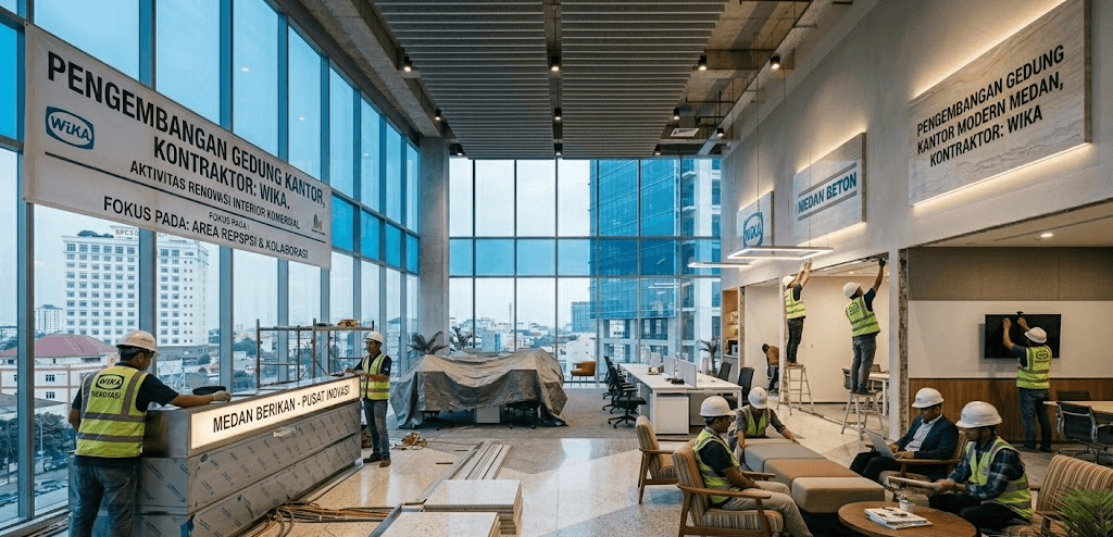 Proyek renovasi interior komersial oleh PT Dungo