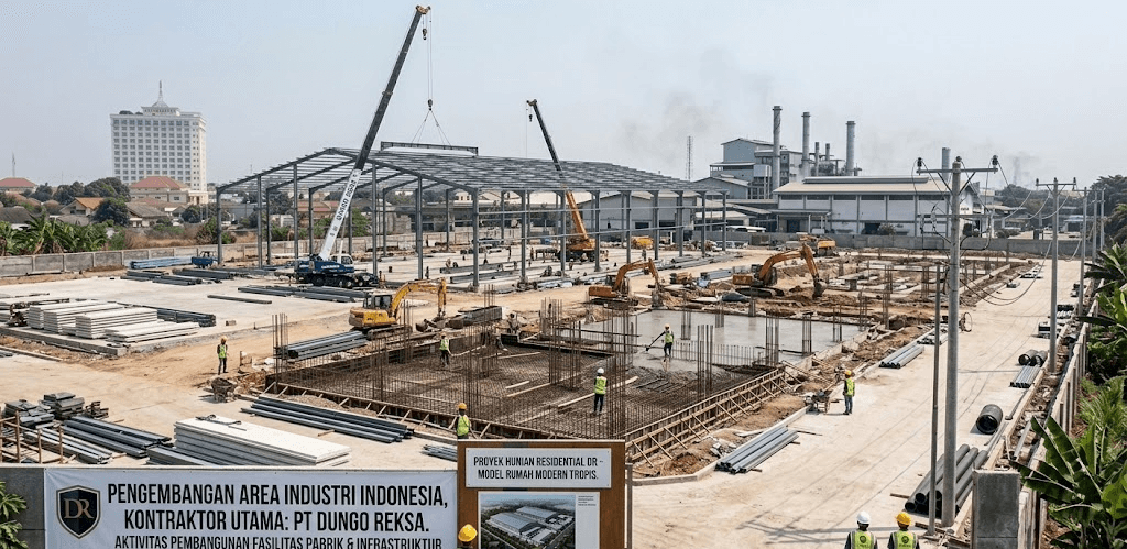 Proyek pembangunan area industri oleh PT Dungo